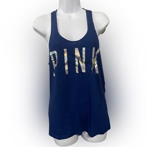 PINK by Victoria’s Secret blue tank top